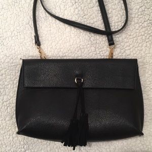 Anthropologie Street Level Crossbody Bag Black